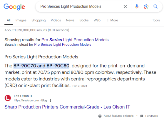 Pro Light Production Printers