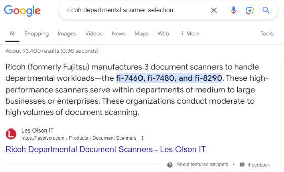 Ricoh Departmental Scanners