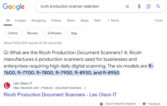 Ricoh Production Scanners