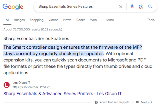 Sharp Essentials Printers