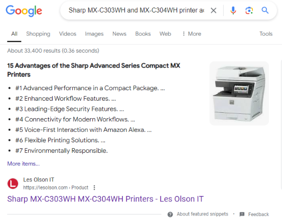 Sharp MX-C Printers