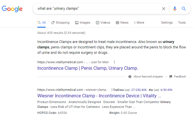 Urinary Clamps