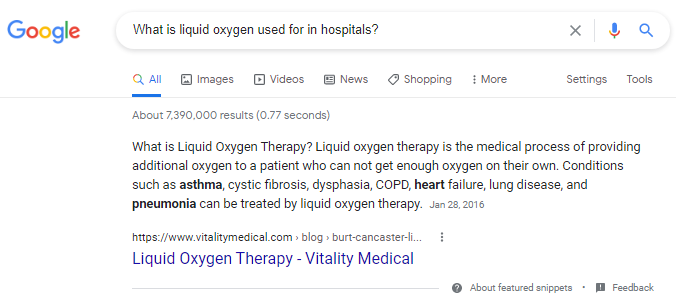 Liquid Oxygen Therapy